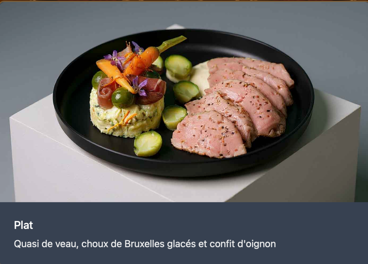 Quasi de veau basse température