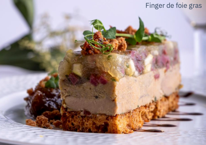 Entrée Froide à l'assiette - Finger de Foie gras