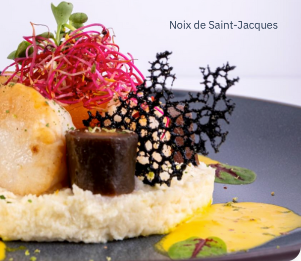 Plat à l'assiette - Médaillon de Saint-Jacques